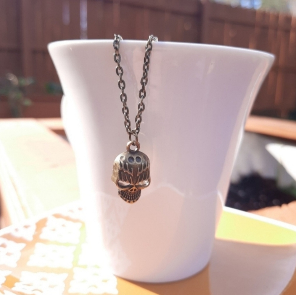 Smile Statement Skull Necklace